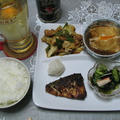 夜ご飯(111205)鯖の味噌漬け焼きでワンプレート献立
