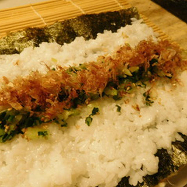 広島菜で作る江波巻き