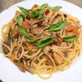 「いつもの」フレッシュトマトと舞茸のパスタ