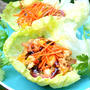 Tofu Mango Lettuce Wraps豆腐マンゴーレタスラップ