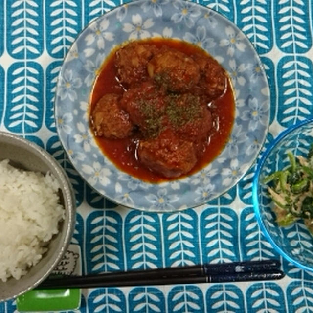 ミートボール☆2014/08/23の晩ごはん。