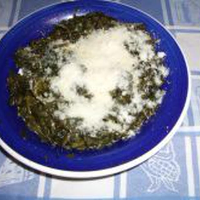 ほうれん草のバターソテーのチ－ズ風 - Spinaci Burro e formaggio