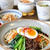 牛ひき肉のビビンバ丼。晩ごはん。