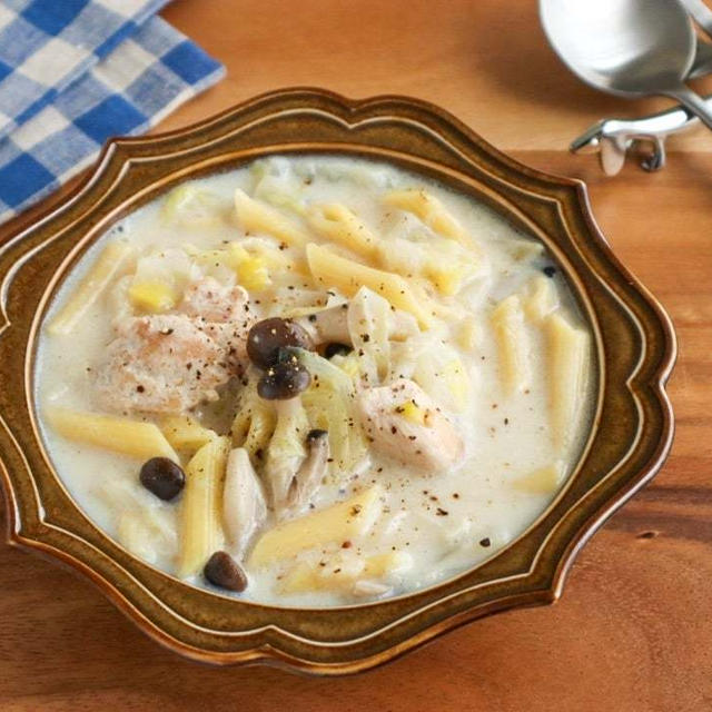 ＊【フーディストノート】やさしい味がおいしい♪「白菜の豆乳パスタ」おすすめレシピ 掲載