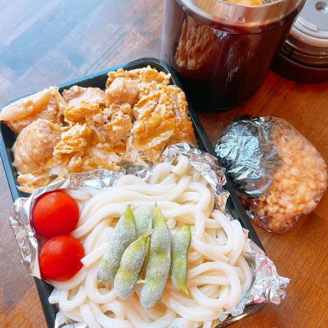 まじで揚げないカツ丼とうどん弁当です！！
