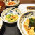 お犬様＆豆腐とホウレンソウのあんかけ