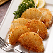 新たまdeおつまみオニオンフライ【#揚げない #油は大さじ5 #食材ひとつ #おつまみ #副菜】