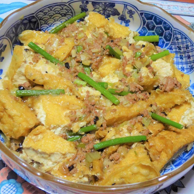 くもりときどき雨　　麻婆厚揚げ