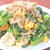 パパッと炒めて、やさしい味でボリューム感も！かき菜と豚バラ肉のおかか卵炒め。