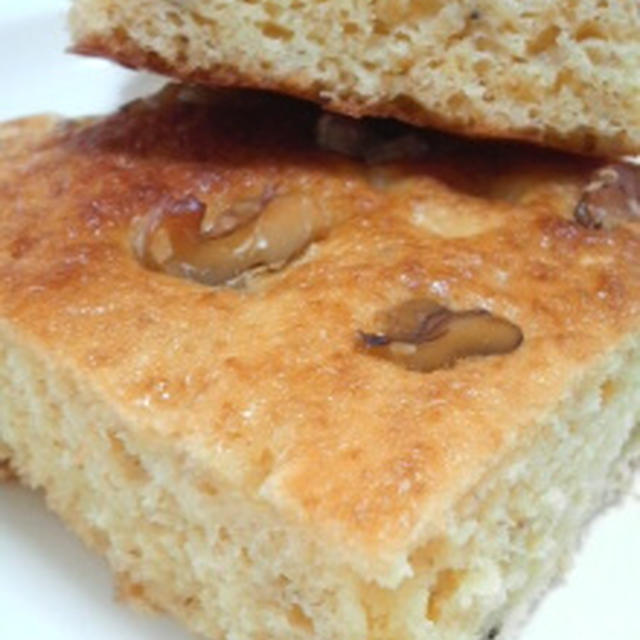 バナナとクルミのケーキ
