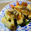 【レシピ】塩サバと高野豆腐のピーナッツだれ