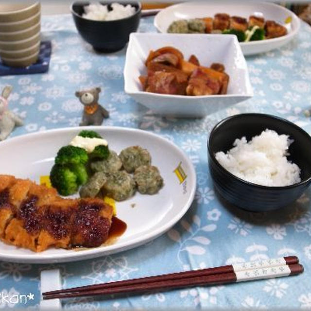 おうちランチ☆手作りとんかつ♪