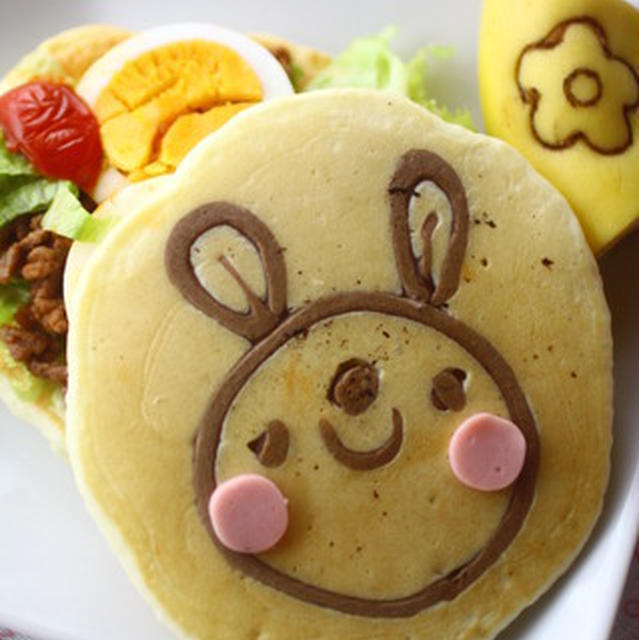 うさぎさんのパンケーキプレート