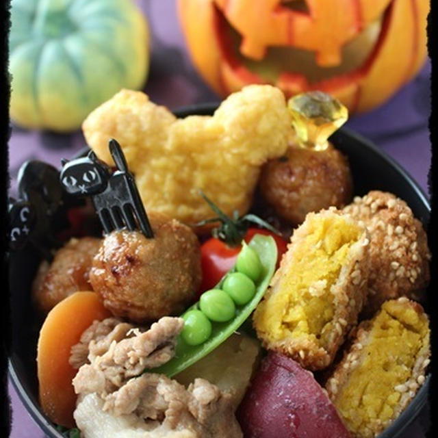 ２０１６年ハロウィンお弁当@カウントダウン息子のお弁当♪　～Happy Halloween～
