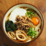 肉玉具だくさんうどん　、　肉うどんの肉の作り方
