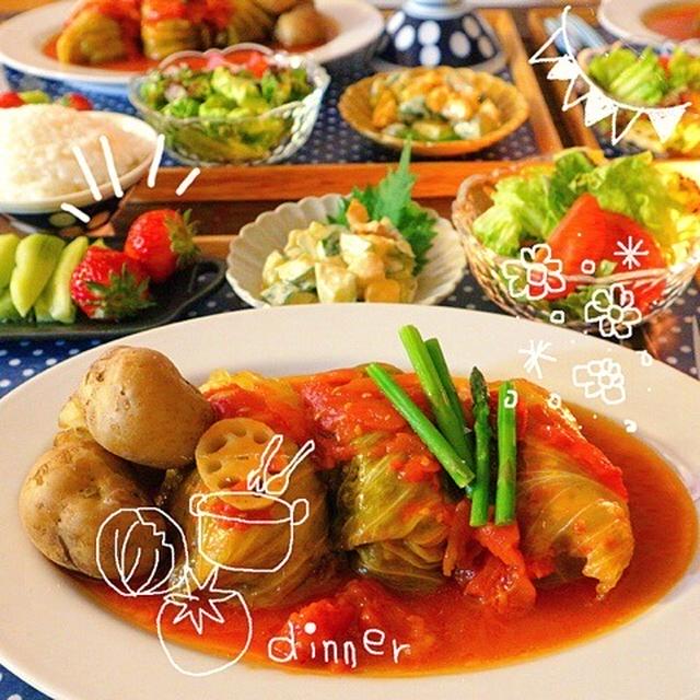 ロールキャベツ＊rii家夜ごはん