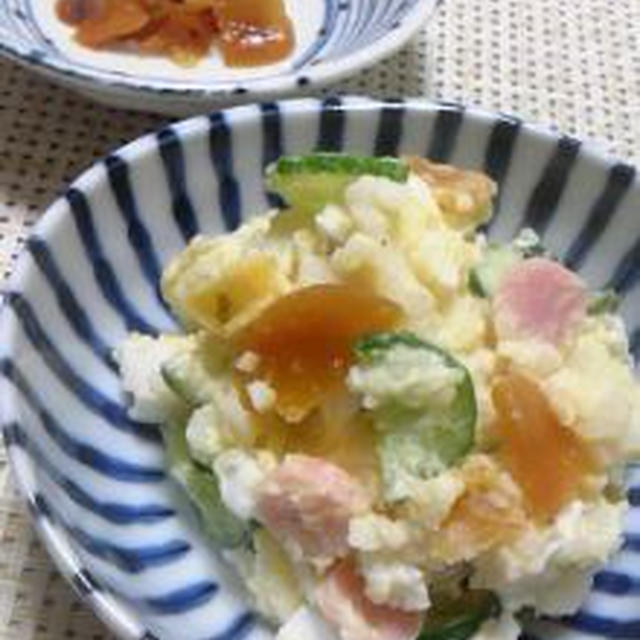 2日目カレーと福神漬け♪