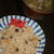 7月9日　　鮭玉茸炒飯と茄子の具だくさん御味噌汁