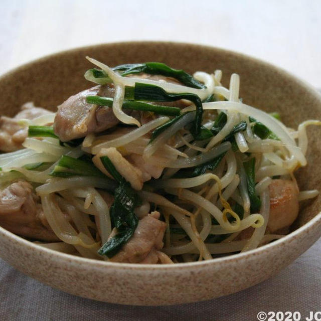 鶏にら炒め