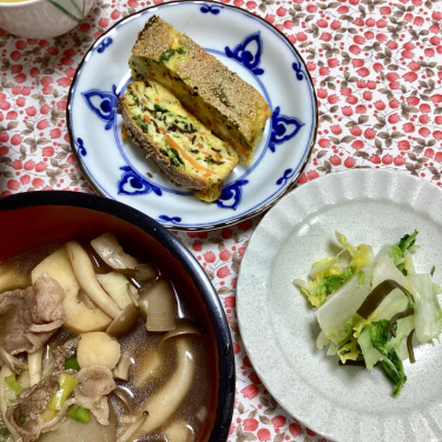 2024.11月の教室、一足も二足も早く冬の和食の献立