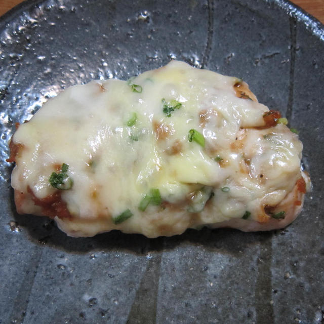 鶏のネギ味噌チーズ焼き