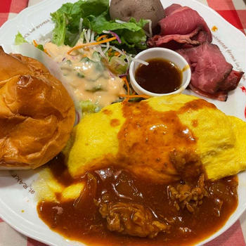 オムライスを食べたよ！