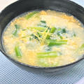 魚の旨みと生姜で温まる〜かき玉スープごはん。