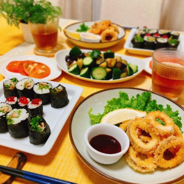 新しくできた道の駅へ&イカリングの夕ご飯。
