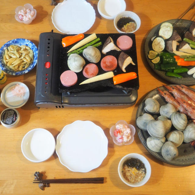 溶岩焼き～貝の50度洗い