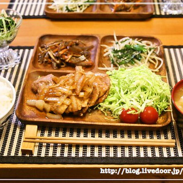 豚の生姜焼きの献立
