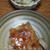 鶏の照り焼きとキャベツの塩コブ和え