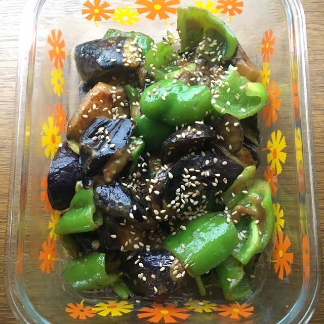 ピーマンとナスの味噌いため♪