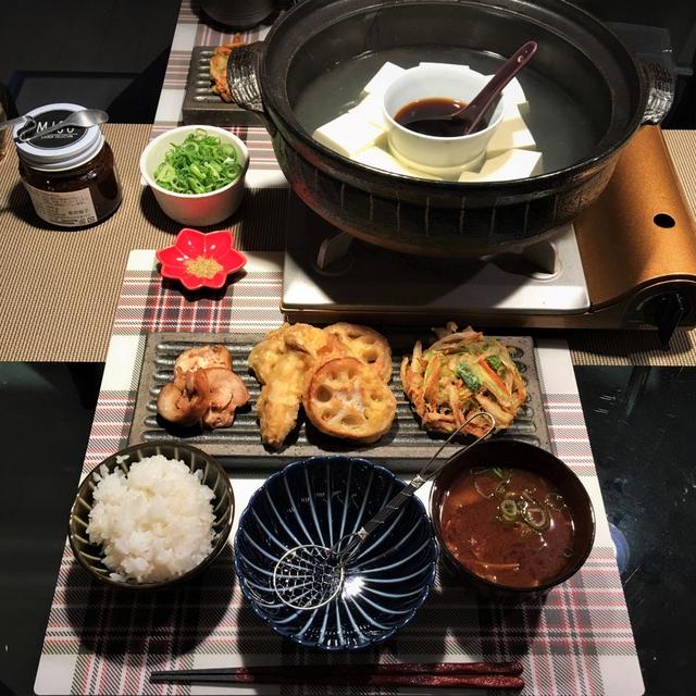 湯豆腐の献立