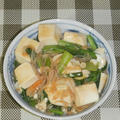 小松菜と豆腐のカニあんか