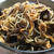 木耳と白滝の炒め物＆卵でとじた力うどん♪