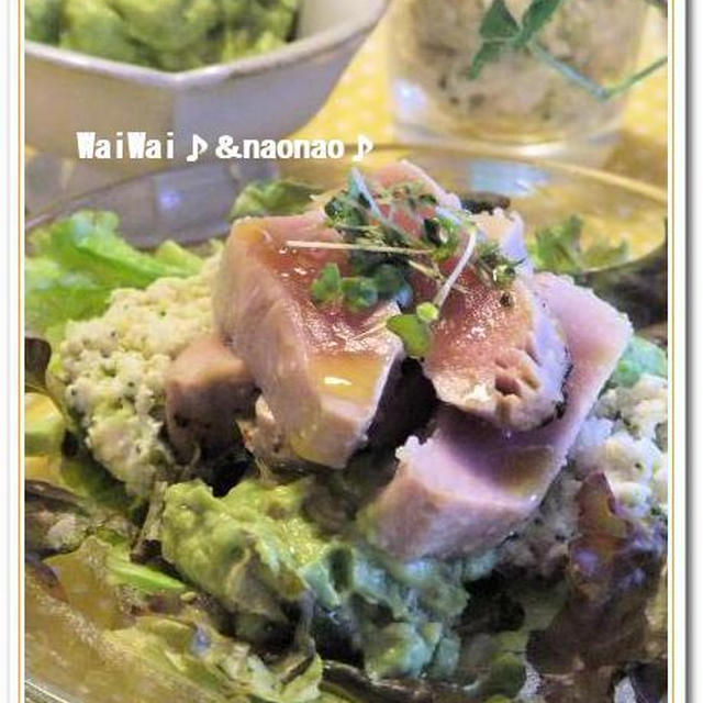 炙りマグロ＆二種のタルタルサラダ♪♪のっけ丼も・・・★
