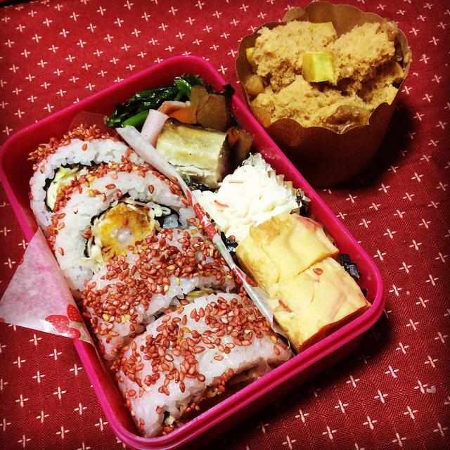 リメイク恵方巻と鬼蒸しパンで節分メニュー弁当 By 夢ーてるさん レシピブログ 料理ブログのレシピ満載