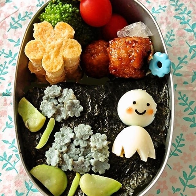あじさいとテルテル坊主　と、今日の晩御飯