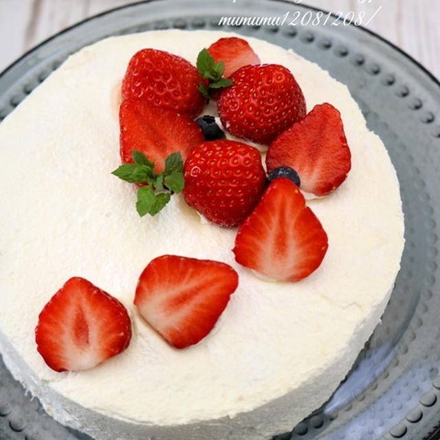 いちごのケーキ。～漆喰壁～