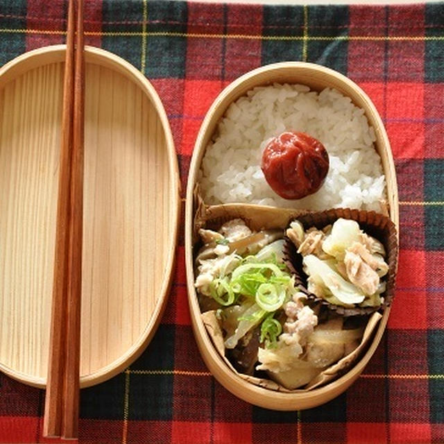余りがちな乾物で作る☆高野豆腐と玉ねぎの炒め煮がメインの15分節約お弁当