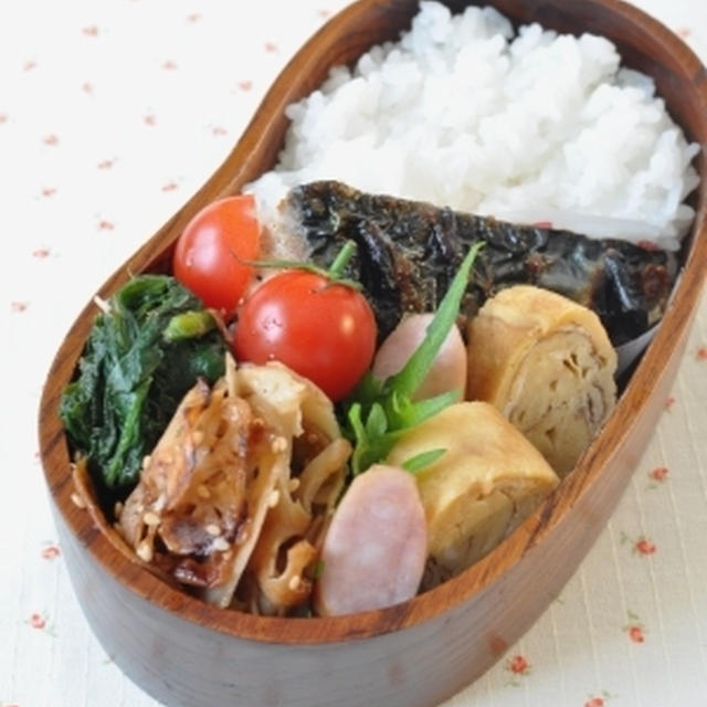 鯖の塩焼き弁当とブロンズレシピブロガー