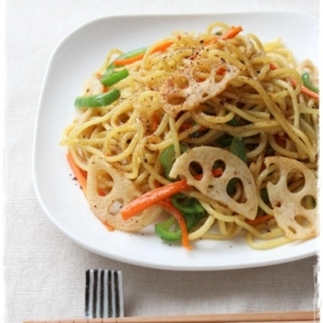 【茅乃舎だし】野菜だけ！のだし醤油焼きそば