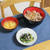 牛丼とひじきと小松菜の酢の物と自家製いくらでうちごはん（レシピ付）