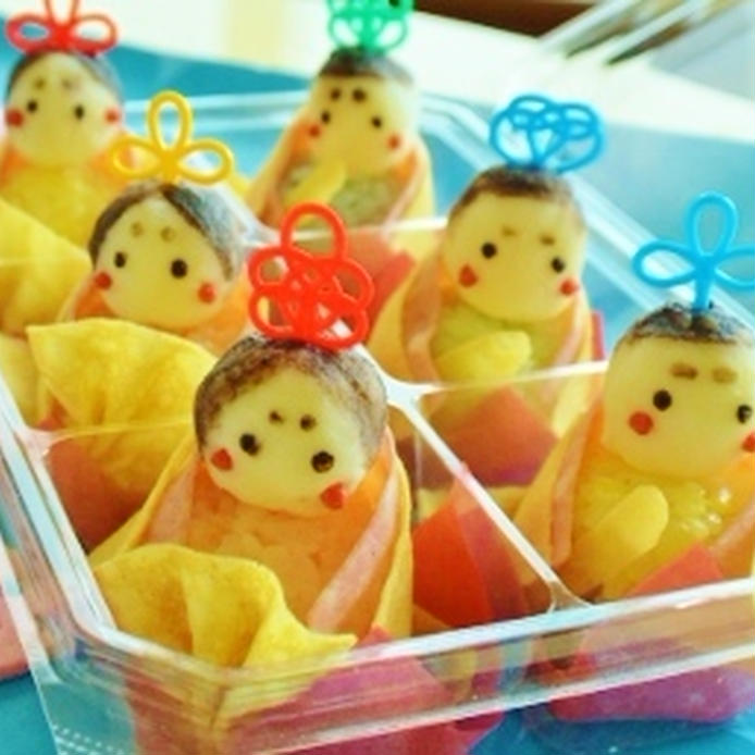 卵のW使いで簡単♪「お雛様寿司」でひな祭りをかわいくお祝いしよう！の画像