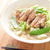 はじめての鶏がらで。鶏がらだしの白湯レタスうどん