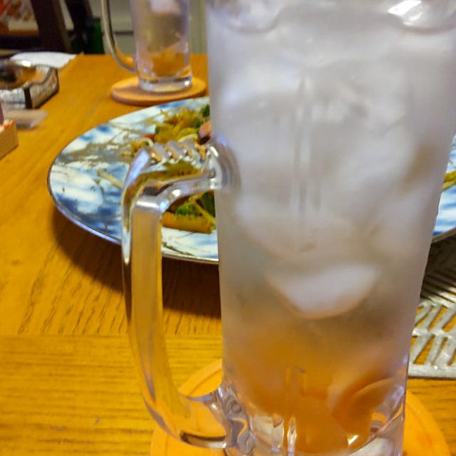 自家製ガリハイ 漬け汁と炭酸水と焼酎で
