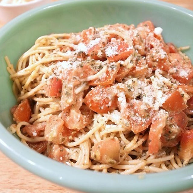 なんとなく冷製バジルトマトパスタ｜読んで魚好きになろう