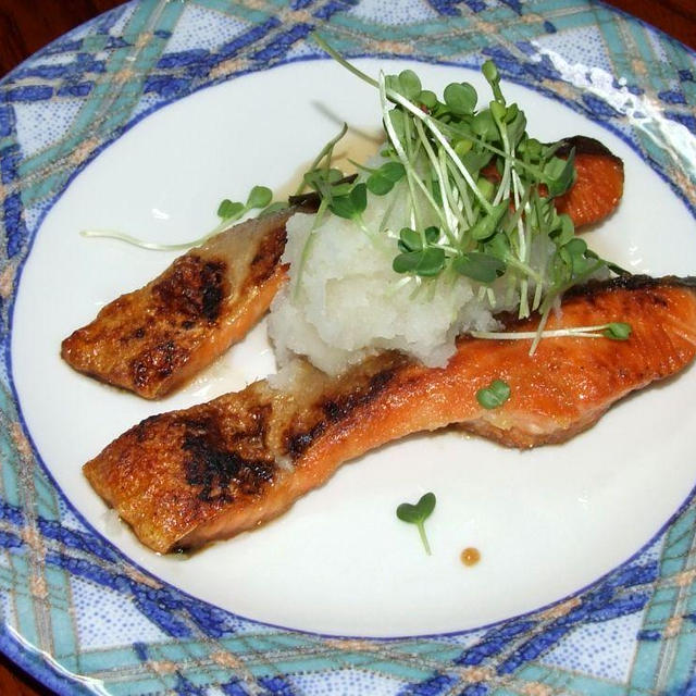 鮭のみぞれ煮＆豚の唐揚げ