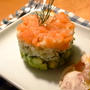スモークサーモンとアボカドのサラダちらし寿司