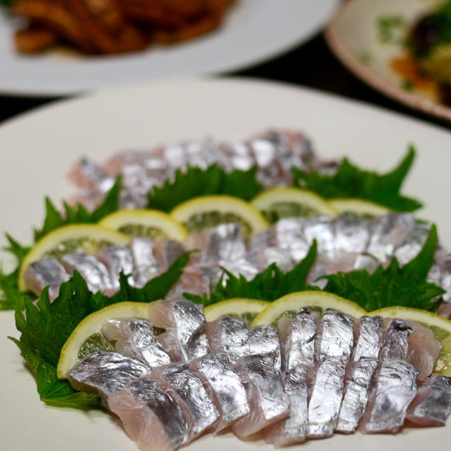 太刀魚のお刺身 と　成人の日